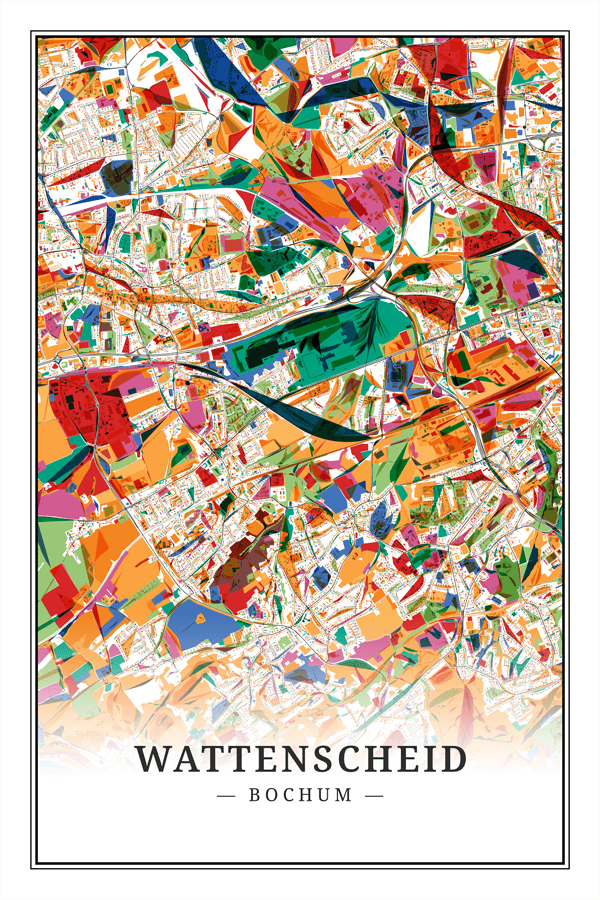 Stadtplan Bochum Wattenscheid Kunst Kandinsky