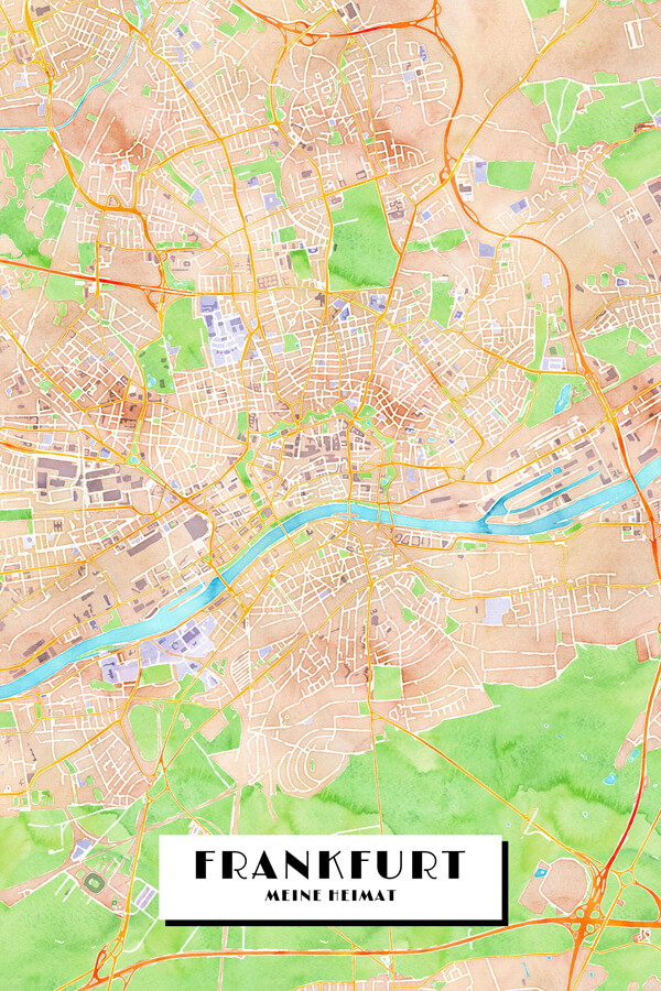 Stadtplan Frankfurt am Main Meine Heimat