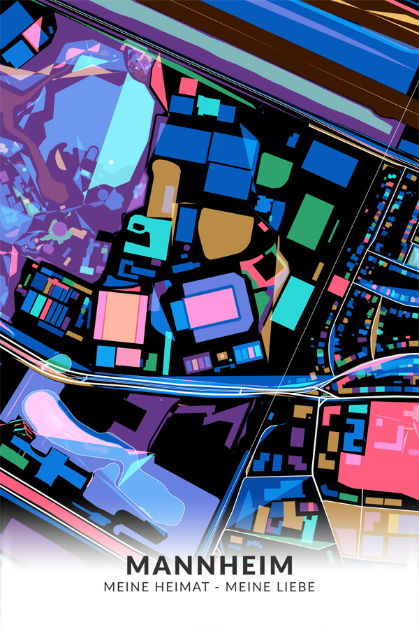 Stadtplan Mannheim Meine Heimat Meine Liebe