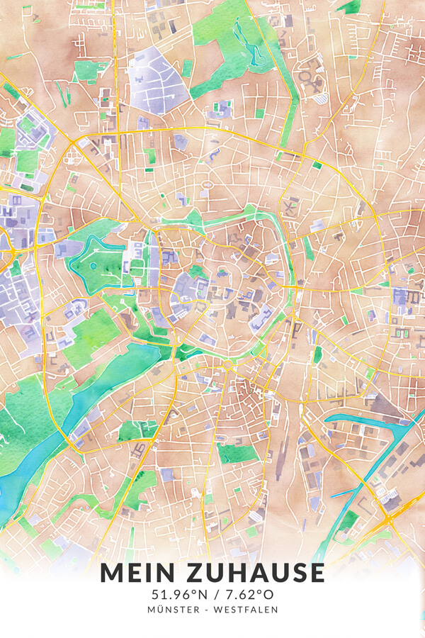 Stadtplan Münster - Mein Zuhause