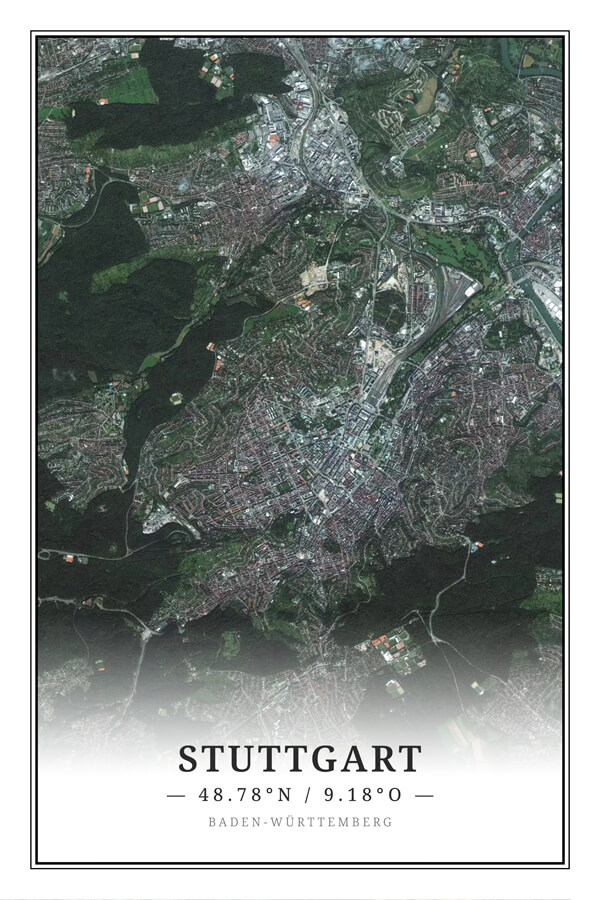 Stadtplan Stuttgart Satellit
