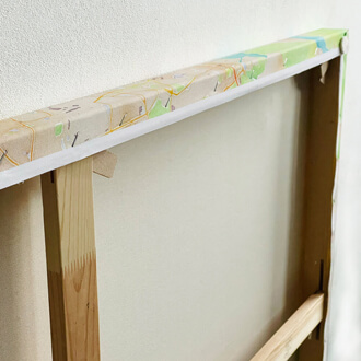Rückansicht Holzkeilrahmen