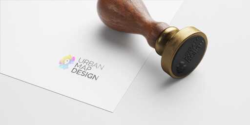Stempel mit Logo UrbanMapDesign