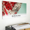 Stadtplan Barcelona im Stil Popart in einem Büro